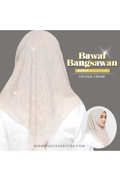 BAWAL BANGSAWAN LUXE MAWAR - CREAM